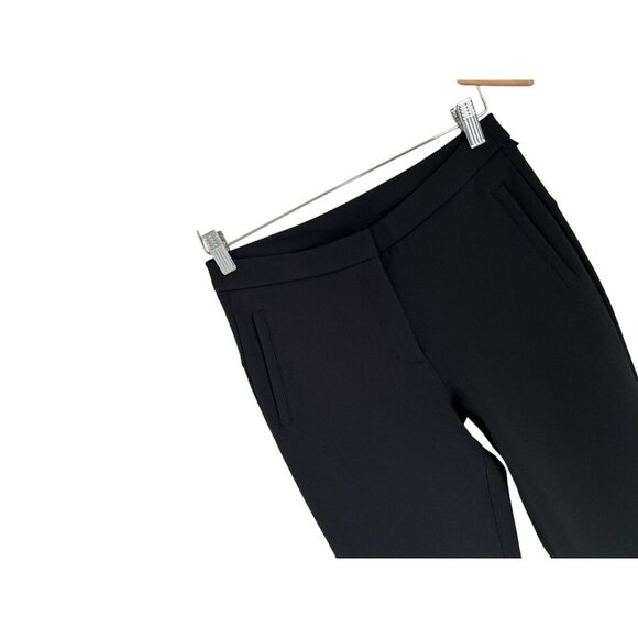 Lululemon Black Mid-Rise Slim Fit Ankle Pants With Side Pockets For Women - Picture 2 of 8